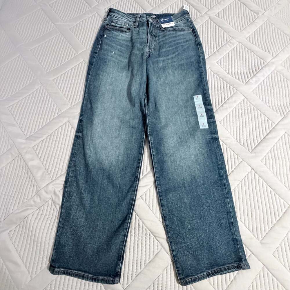 Old Navy High-Rise OG Loose Secret-Smooth Pockets Jeans Size 8 nwt